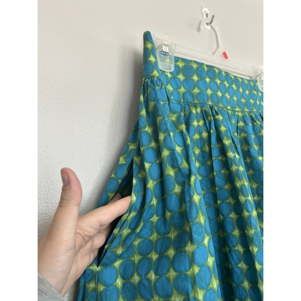 Sundance Teal & Lime Geometric Maxi Skirt - Picture 4 of 10
